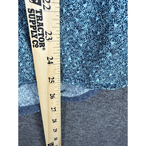 Vissla Button Down Shirt Blue Micro Print Long Sleeve Casual Mens Size S Hipster - Picture 6 of 11